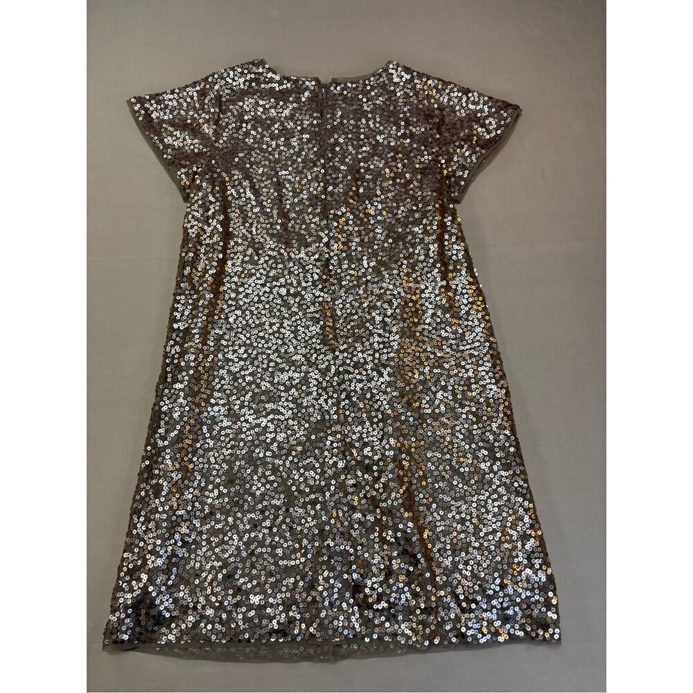 Gap Kids Champagne Sequin Short Sleeve Party Dress Girls Size XL - Picture 6 of 6